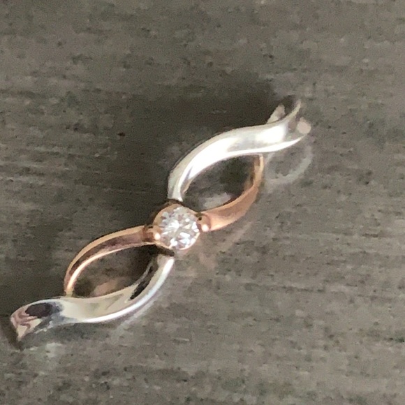 14k, 925, diamond, infinity anniversary charm - Picture 2 of 6